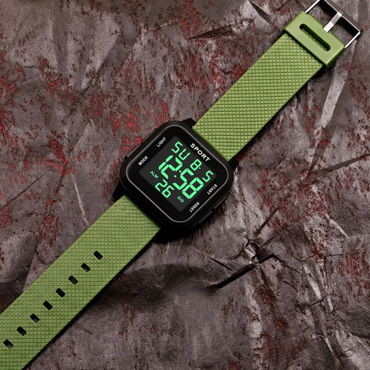 Kids Digital Watch Waterproof Military Electronic Wristwatch for Boys Teen Outdoor Sports Alarm Clock Multifunctional LED Watch