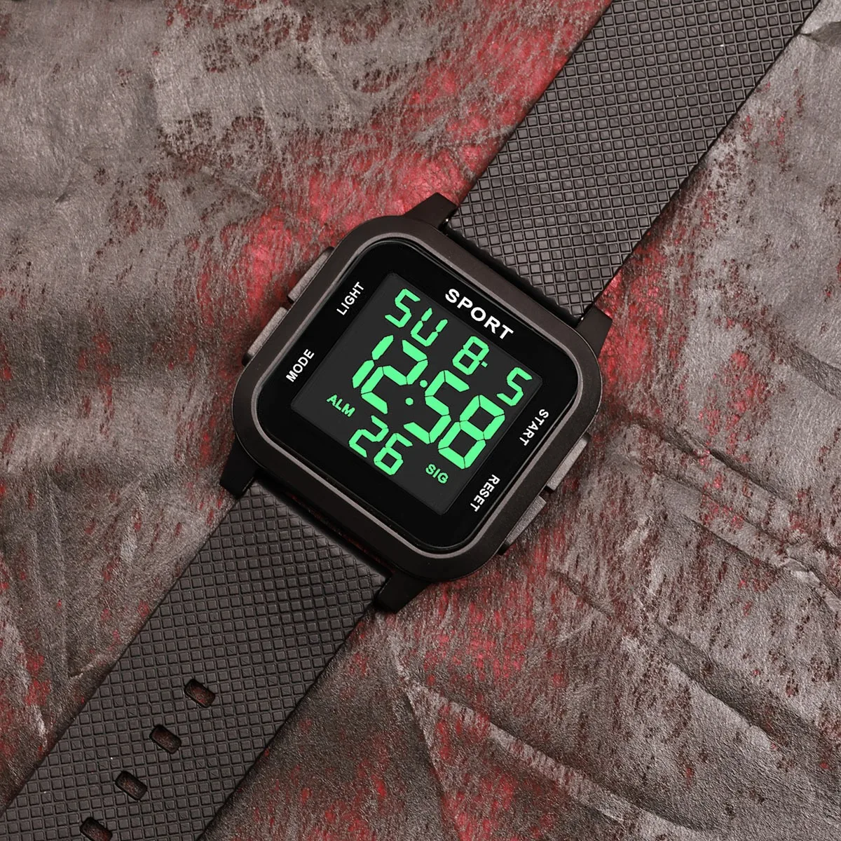 Kids Digital Watch Waterproof Military Electronic Wristwatch for Boys Teen Outdoor Sports Alarm Clock Multifunctional LED Watch