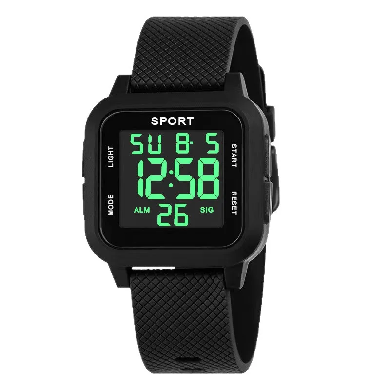 Kids Digital Watch Waterproof Military Electronic Wristwatch for Boys Teen Outdoor Sports Alarm Clock Multifunctional LED Watch