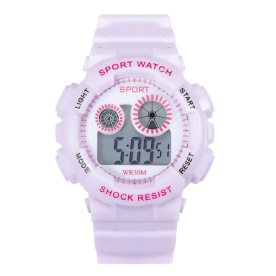 1/2pcs Waterproof Sports Kids Watches Electronic Watches for Girls and Boys Student Luminous Alarm-clock LED Digital Wristwatch