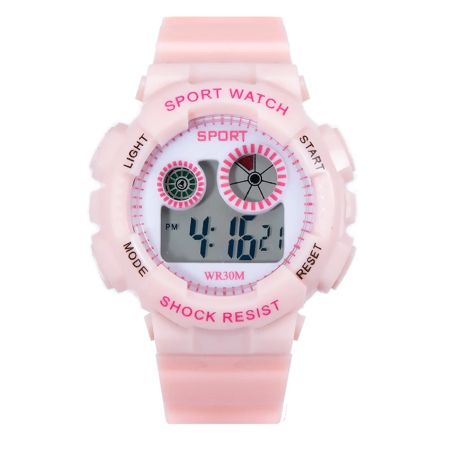 1/2pcs Waterproof Sports Kids Watches Electronic Watches for Girls and Boys Student Luminous Alarm-clock LED Digital Wristwatch