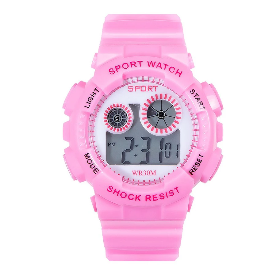 1/2pcs Waterproof Sports Kids Watches Electronic Watches for Girls and Boys Student Luminous Alarm-clock LED Digital Wristwatch