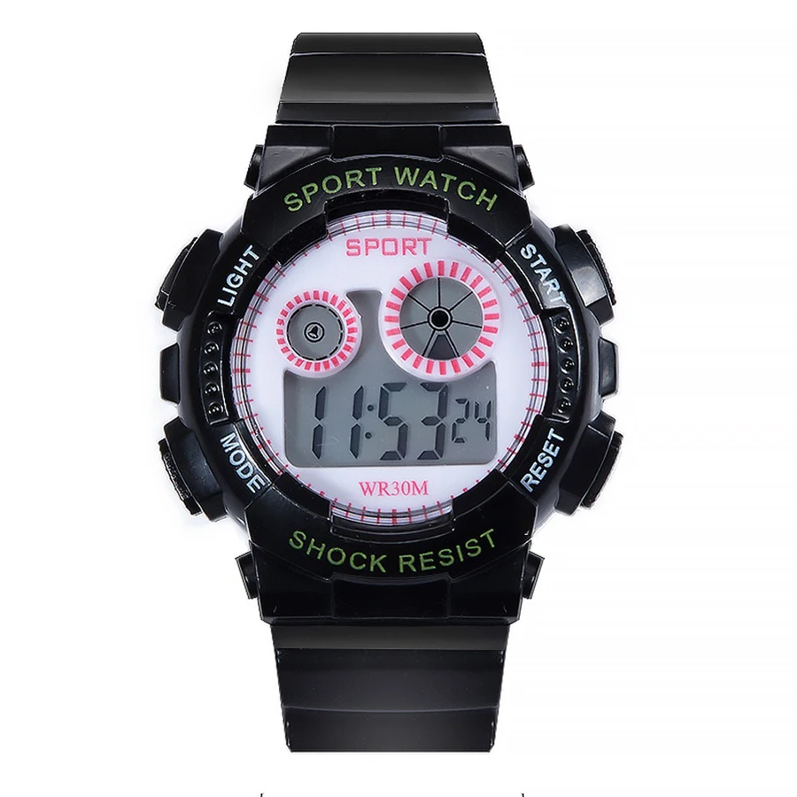 1/2pcs Waterproof Sports Kids Watches Electronic Watches for Girls and Boys Student Luminous Alarm-clock LED Digital Wristwatch