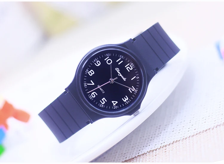 2026 child children boys girls  Primary school students rubber jelly color simple clear number quartz watches kids gifts watches