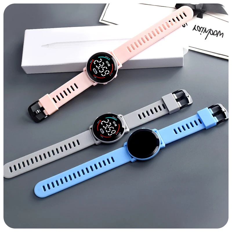 YIKAZE Boys and Girls Digital Watch Cartoon Luminous Kids Sports Watches Children's Electronic Wristwatch for 5-10 Years Old