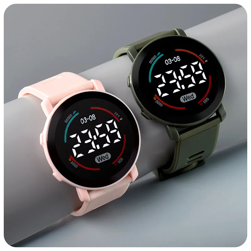 YIKAZE Boys and Girls Digital Watch Cartoon Luminous Kids Sports Watches Children's Electronic Wristwatch for 5-10 Years Old