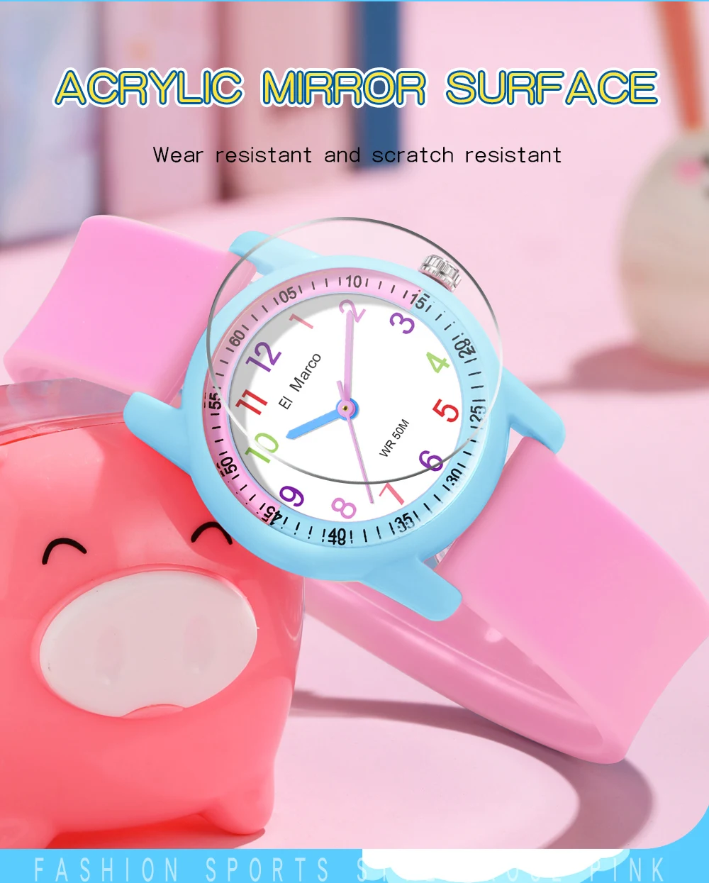 SANDA Fashion Ladies Quartz Watches Women Silicone Wrist Watch Baseball Sports Waterproof Boy Girl Casual Clock Children Gifts