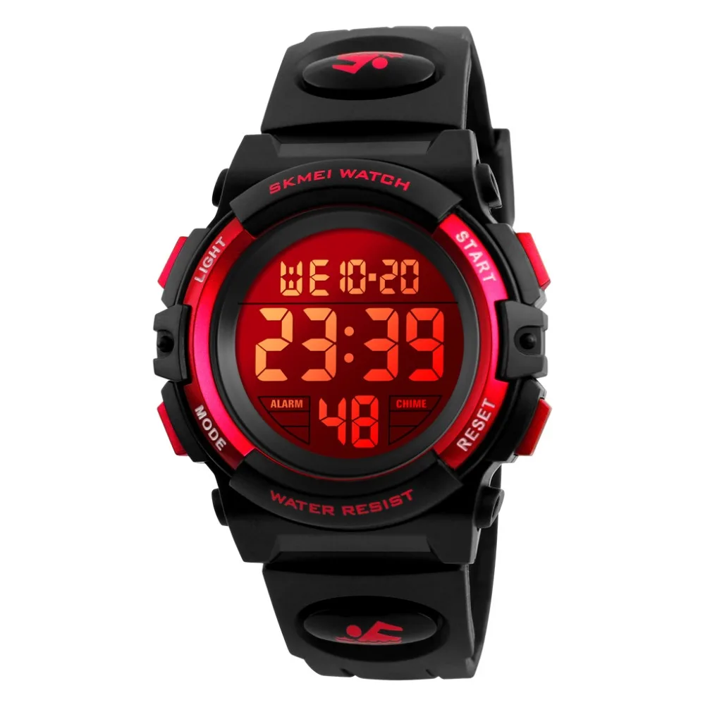 SKMEI 1266 Kid Wristwatch 50M Waterproof Watch Color Luminous Back Light Digital Clock Electronic Watch Alarm Date Week