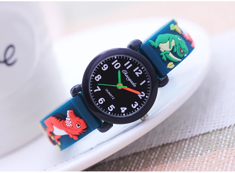 Fashion New Cool Cartoon Dinosaur Digital Quartz Watches For Children Boys Girls Little Baby Students Learn Time Cute Waterproof