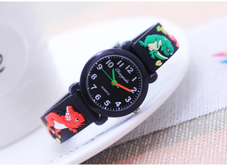 Fashion New Cool Cartoon Dinosaur Digital Quartz Watches For Children Boys Girls Little Baby Students Learn Time Cute Waterproof