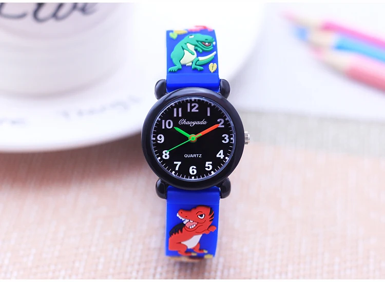 Fashion New Cool Cartoon Dinosaur Digital Quartz Watches For Children Boys Girls Little Baby Students Learn Time Cute Waterproof