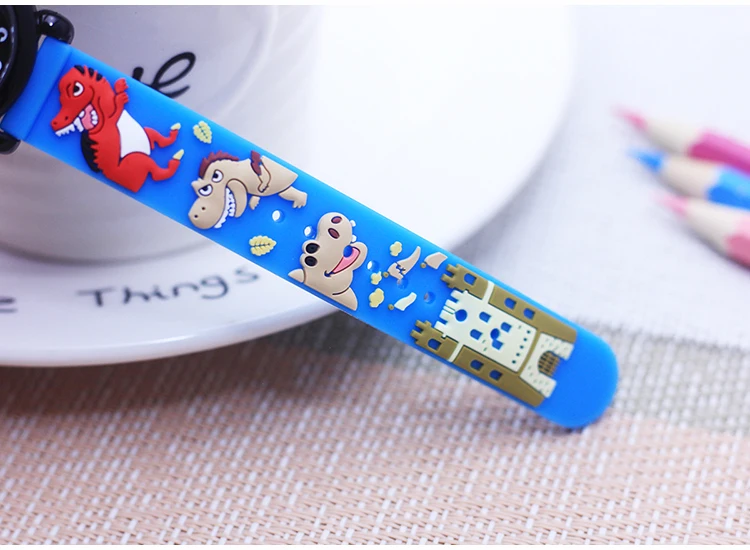 Fashion New Cool Cartoon Dinosaur Digital Quartz Watches For Children Boys Girls Little Baby Students Learn Time Cute Waterproof