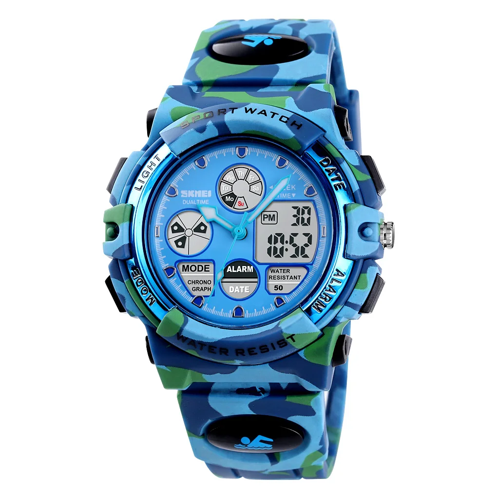 Fashion Sports Waterproof Children Watches For Girl Boys SKMEI Brand Digital LED Alarm Chrono Student Clock Wristwatches Relogio
