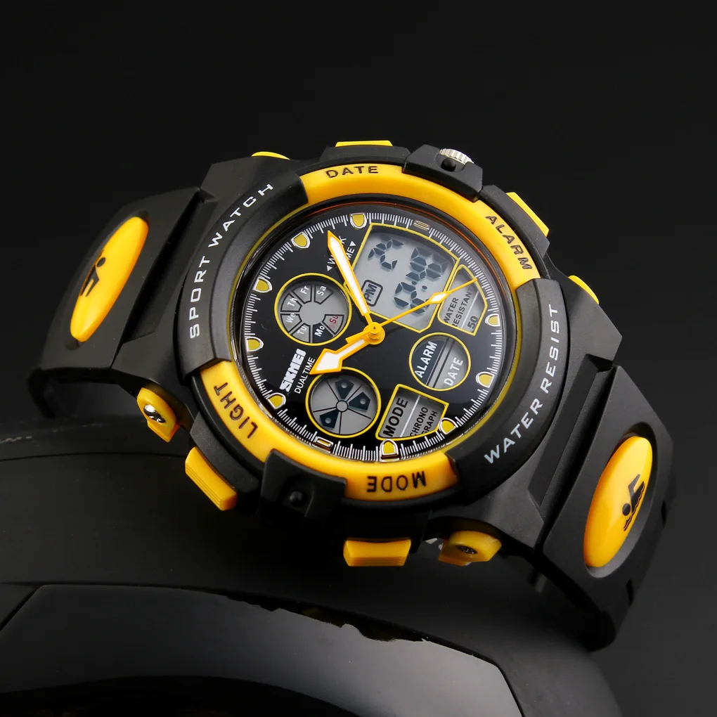 Fashion Sports Waterproof Children Watches For Girl Boys SKMEI Brand Digital LED Alarm Chrono Student Clock Wristwatches Relogio