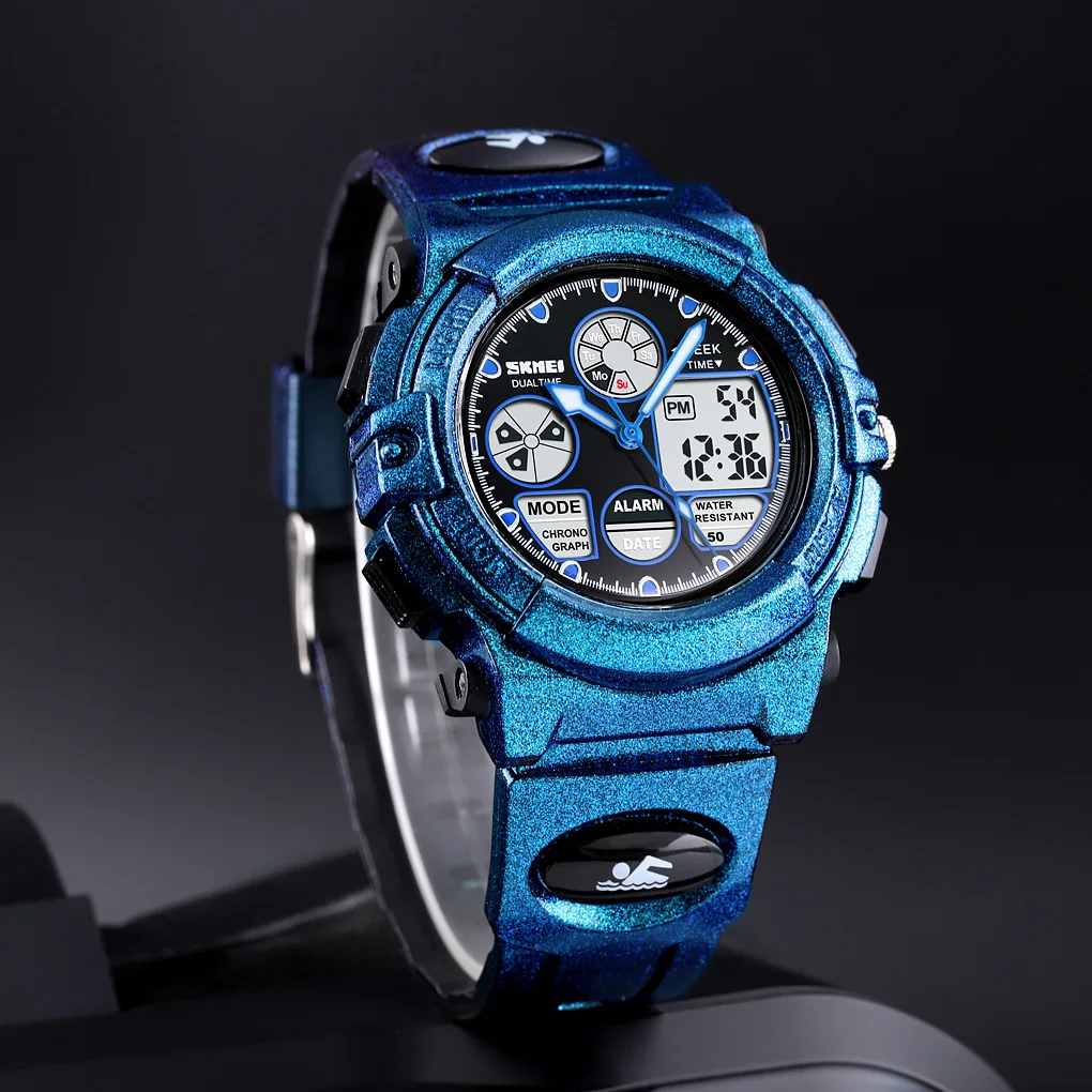 Fashion Sports Waterproof Children Watches For Girl Boys SKMEI Brand Digital LED Alarm Chrono Student Clock Wristwatches Relogio
