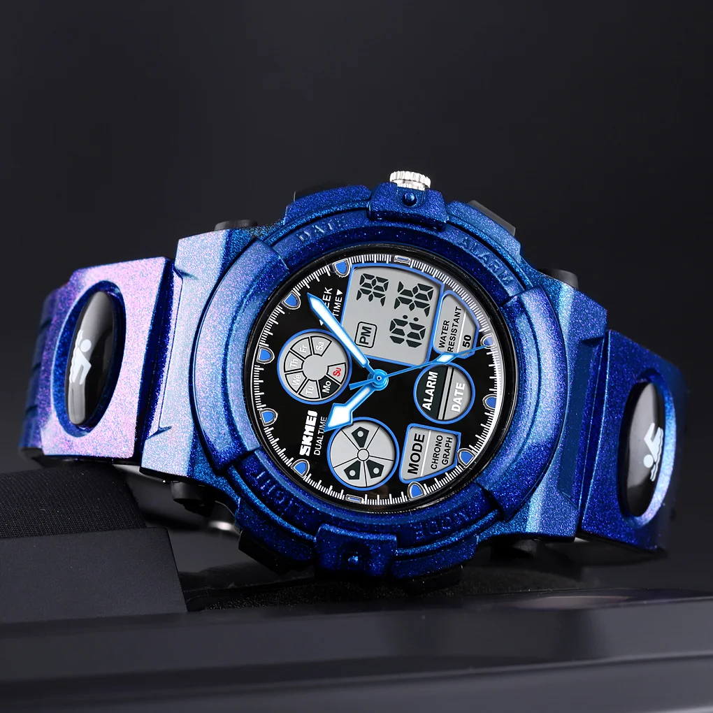 Fashion Sports Waterproof Children Watches For Girl Boys SKMEI Brand Digital LED Alarm Chrono Student Clock Wristwatches Relogio