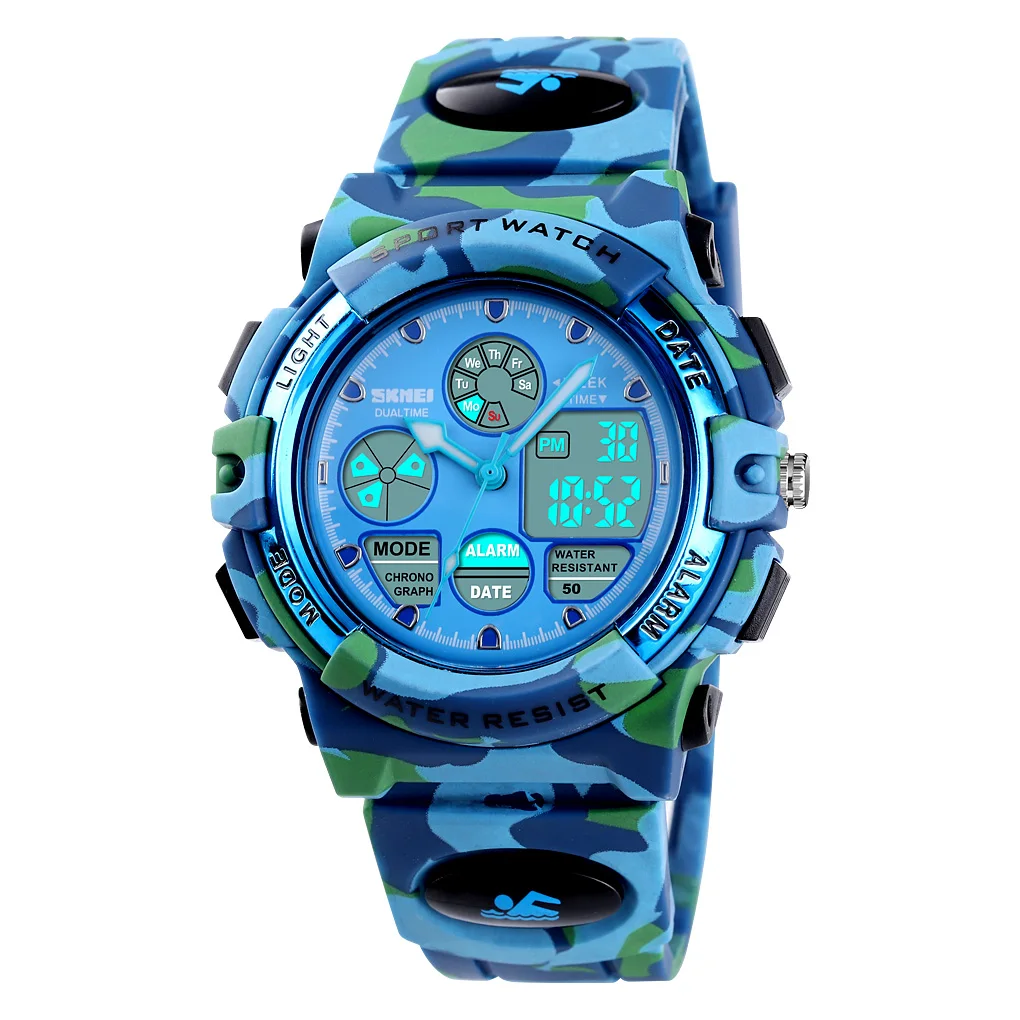 Fashion Sports Waterproof Children Watches For Girl Boys SKMEI Brand Digital LED Alarm Chrono Student Clock Wristwatches Relogio