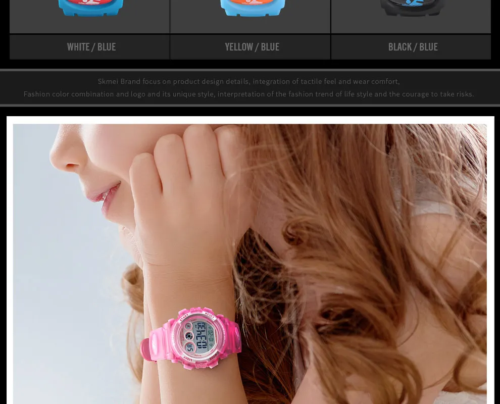 SKMEI 1451 Digital Watch for Children Shockproof Sport LED Electronic Wristwatches Waterproof Military Boy Girl Clock Reloj 1163
