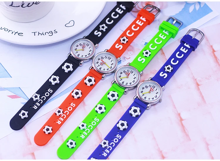 2026 Children Boys Cartoon Quartz Watches Kids Students 3D Football Anime Sports Watches for Birthday Gifts Relogio Feminino