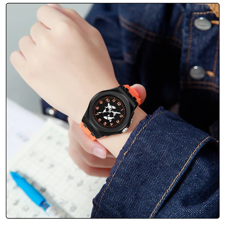 OFNS New 6106 Fashion Student Quartz Watch with Twelve Constellation Pattern Waterproof Night Light Student Quartz Watch 2025