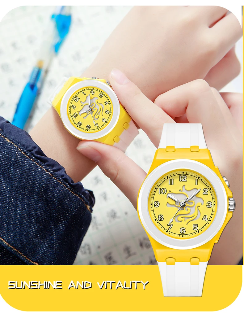 OFNS New 6106 Fashion Student Quartz Watch with Twelve Constellation Pattern Waterproof Night Light Student Quartz Watch 2025