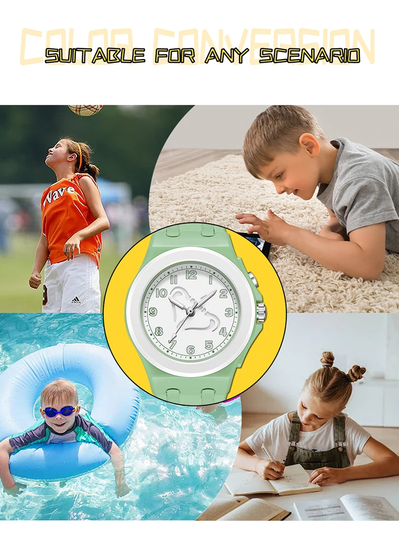 OFNS New 6106 Fashion Student Quartz Watch with Twelve Constellation Pattern Waterproof Night Light Student Quartz Watch 2025