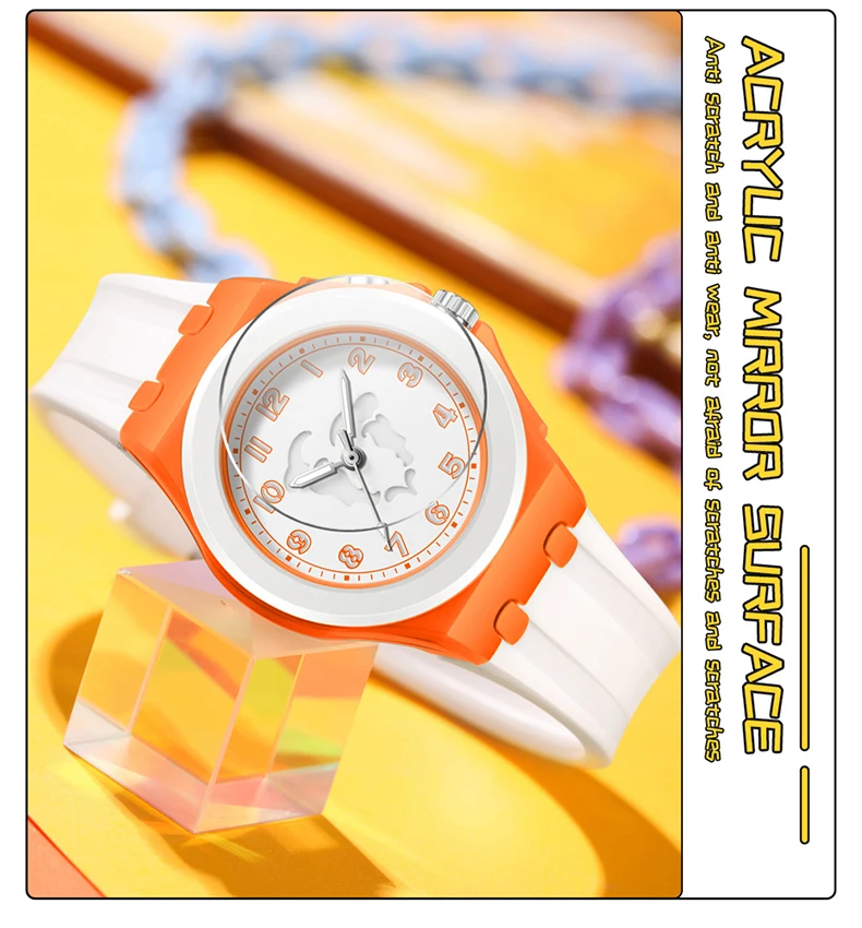 OFNS New 6106 Fashion Student Quartz Watch with Twelve Constellation Pattern Waterproof Night Light Student Quartz Watch 2025