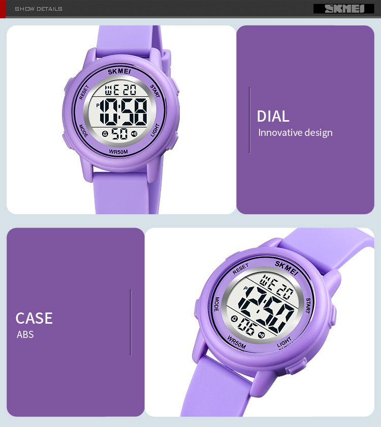 SKMEI Waterproof Alarm Kids Watches montre enfant Boys Girls Sport Kids Watch Colorful Led Children Digital Wristwatches 1721