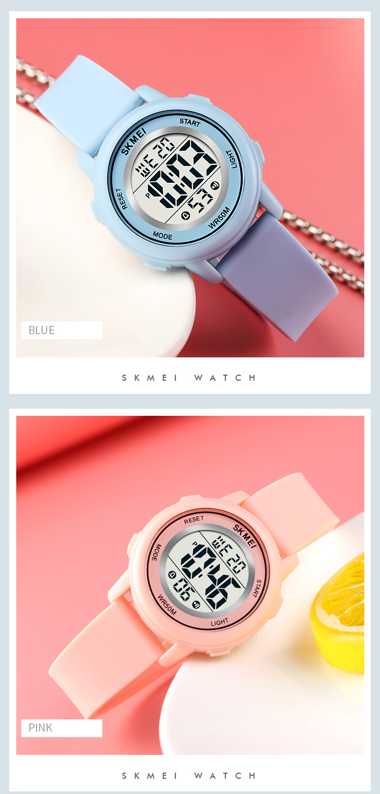 SKMEI Waterproof Alarm Kids Watches montre enfant Boys Girls Sport Kids Watch Colorful Led Children Digital Wristwatches 1721