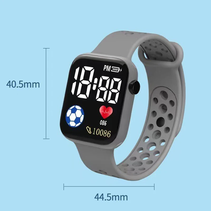 LED Digital Watch For Kids Boys Sports Waterproof Watches Girls Silicone Digital Watch Casual Childrens Electronic Reloj