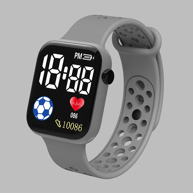 LED Digital Watch For Kids Boys Sports Waterproof Watches Girls Silicone Digital Watch Casual Childrens Electronic Reloj