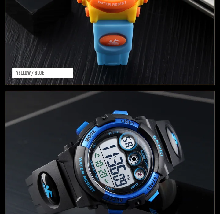 SKMEI Brand Waterproof Children Sports Watches For Girl Boys Fashion Digital LED Electronic Clock Student Kids Wristwatches