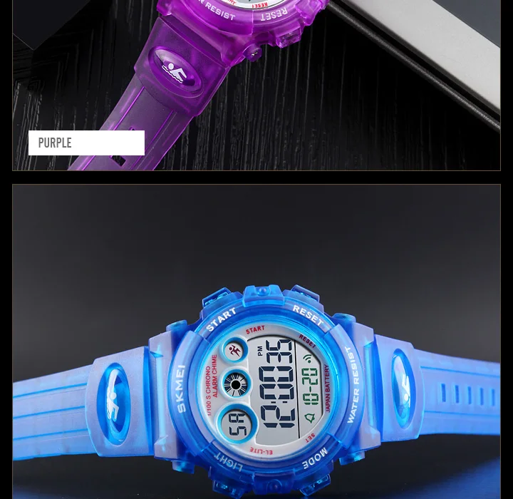 SKMEI Brand Waterproof Children Sports Watches For Girl Boys Fashion Digital LED Electronic Clock Student Kids Wristwatches