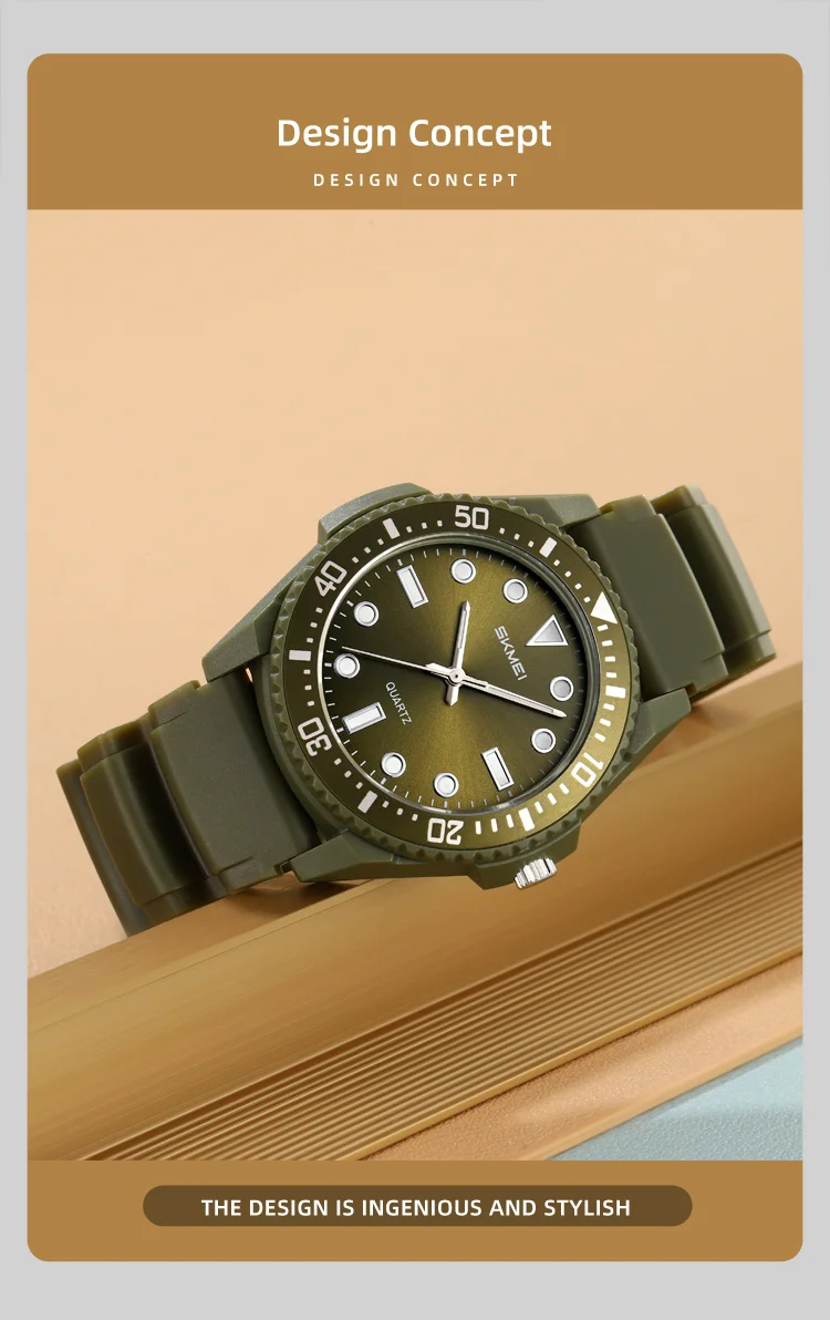 SKMEI 2622 Simple Wristwatch 5Bar Waterproof Youth Fashion Watch Timer Clock Teenager Women Men Watch Minimalist Wearing Decor
