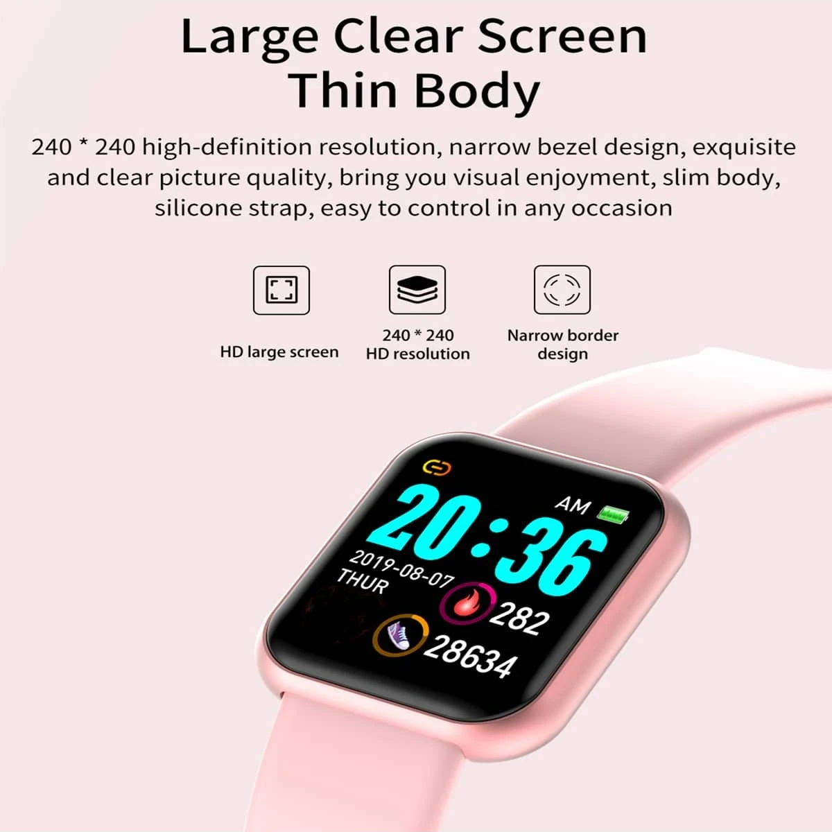 2025 New Digital Watches Smart LED Boys Sports Kids Student Childrens Watch Fashion Men Smartwatch Girl Clock Women Bracelet D20