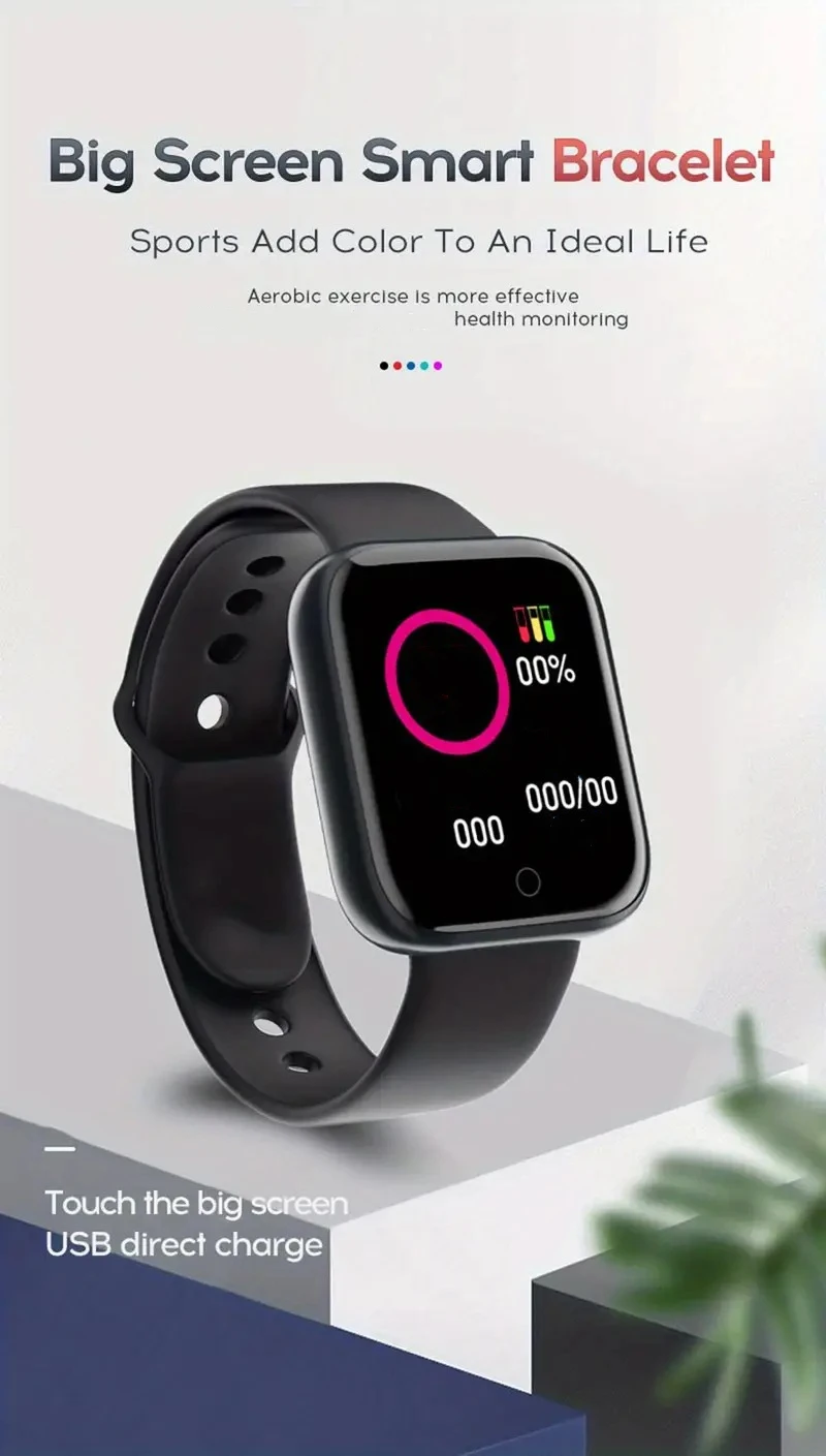 2025 New Digital Watches Smart LED Boys Sports Kids Student Childrens Watch Fashion Men Smartwatch Girl Clock Women Bracelet D20