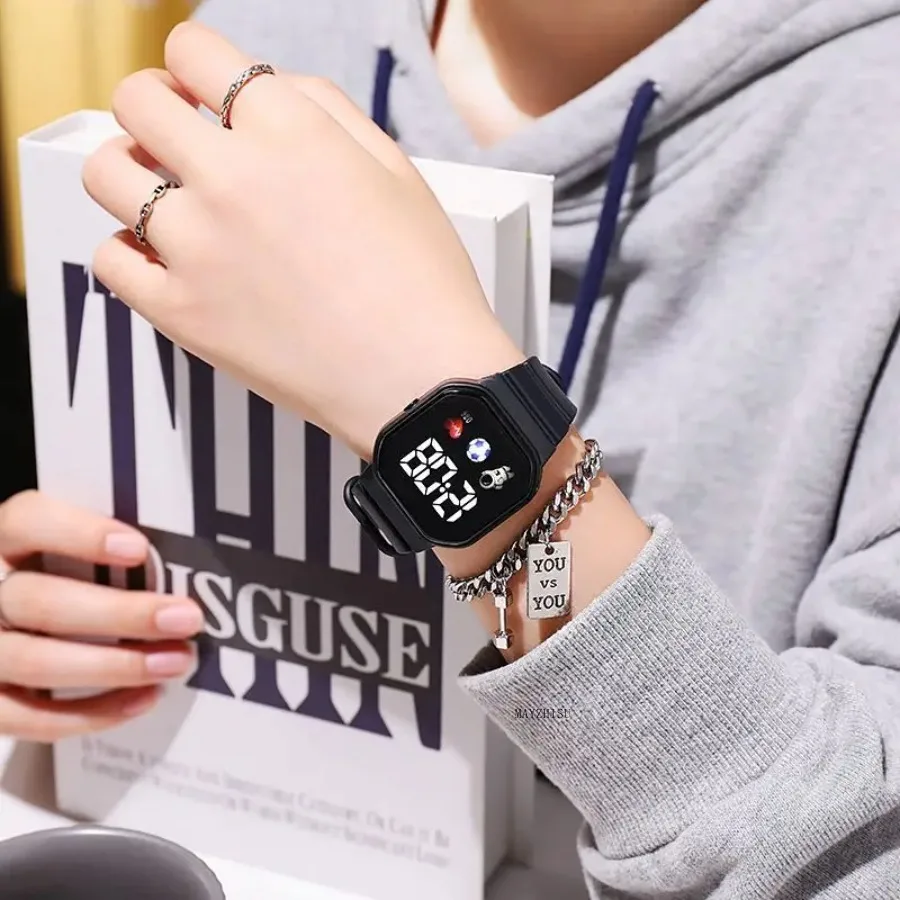NEW Kids Watches with Bracelet Sport LED Digital Watches Silicone Strap Sport Electronic Wristwatch for Children Boys Girls Gift