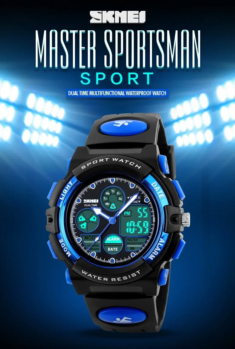 SKMEI 1163 Children Digital Watch Sports Electronic Military Girl Boy Shockproof Waterproof Kids Wristwatches Clock Reloj Hombre