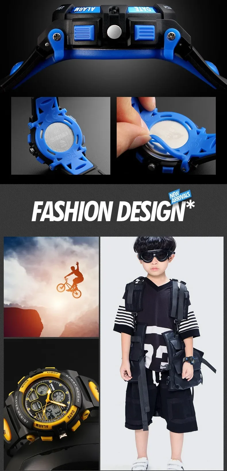 SKMEI 1163 Children Digital Watch Sports Electronic Military Girl Boy Shockproof Waterproof Kids Wristwatches Clock Reloj Hombre