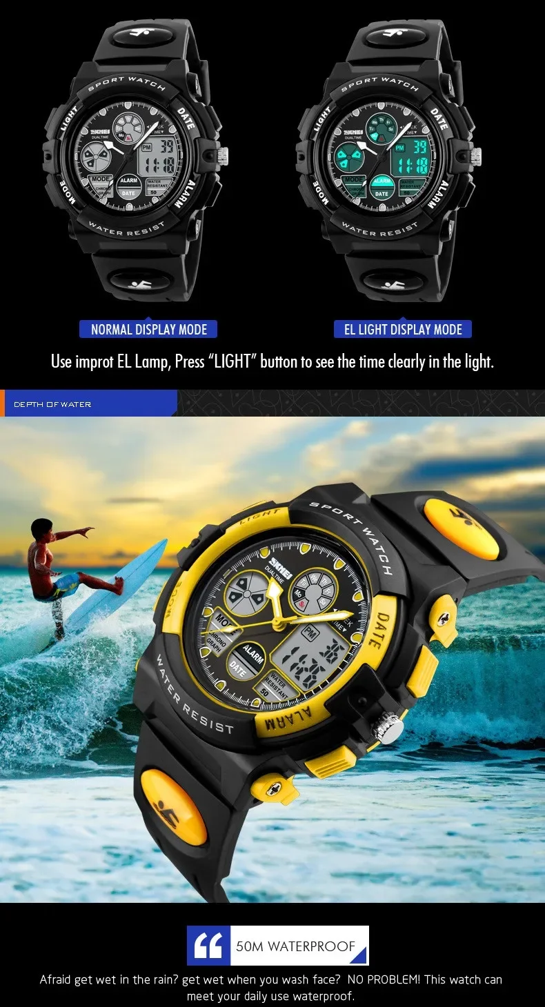SKMEI 1163 Children Digital Watch Sports Electronic Military Girl Boy Shockproof Waterproof Kids Wristwatches Clock Reloj Hombre