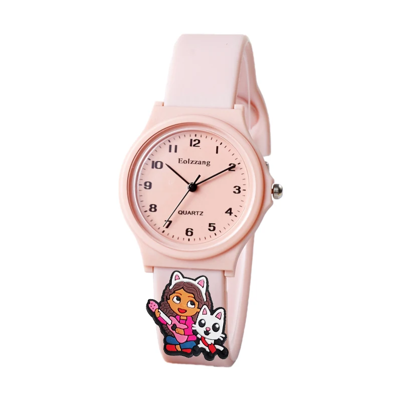 New Gaby's Dollhouse Boys Girls Watches Kids Minimalist Cute Children Cartoon Wristwatches Gifts for Kids Girl Clock