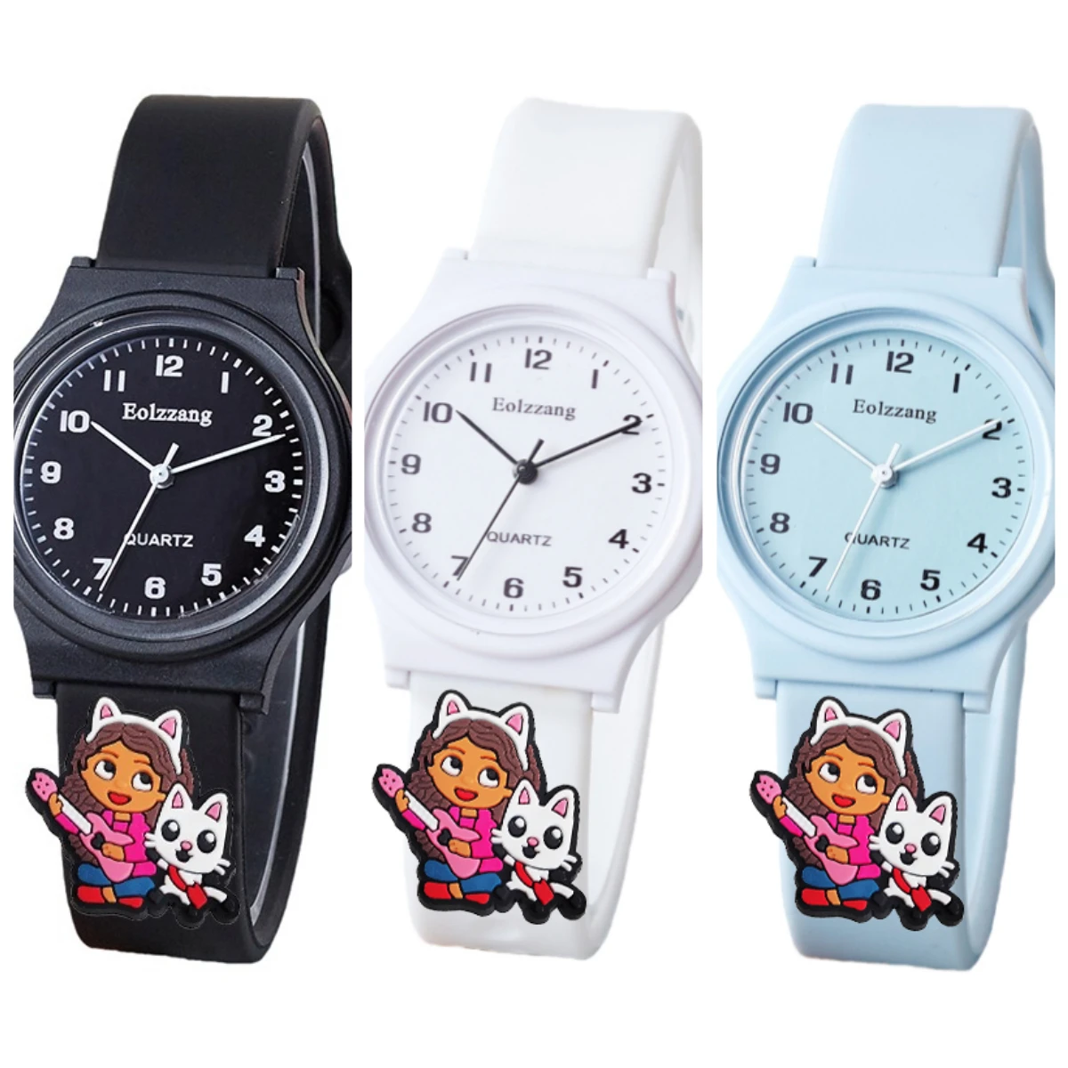 New Gaby's Dollhouse Boys Girls Watches Kids Minimalist Cute Children Cartoon Wristwatches Gifts for Kids Girl Clock