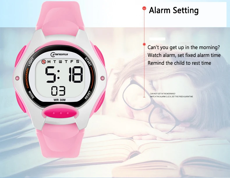 Children's Electronic Watch Sports Waterproof Luminous Alarm Clock High-Quality Simple Student Multifunctional Digital Watches