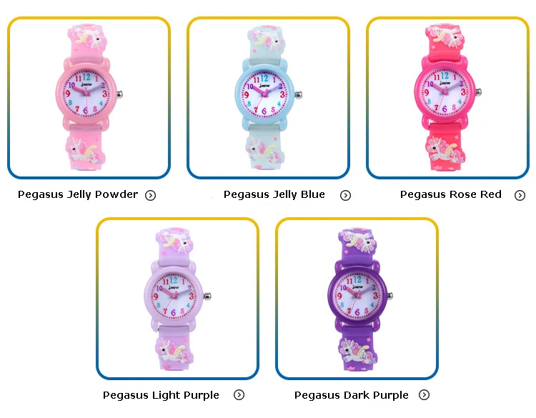 UTHAI C13 Children's Girls' Cute 3D Cartoon Watch Waterproof Quartz For Unicorn Kids Boys' Watches Non Toxic Materials Gift