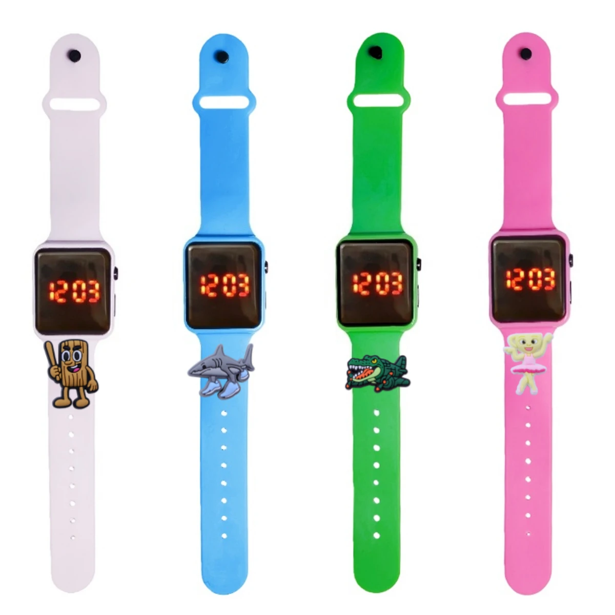 Abstract Animal Children Watch Cartoon Fashion Watches Electronic Digital LED Display Watches Waterproof Holiday Gift Kids Watch