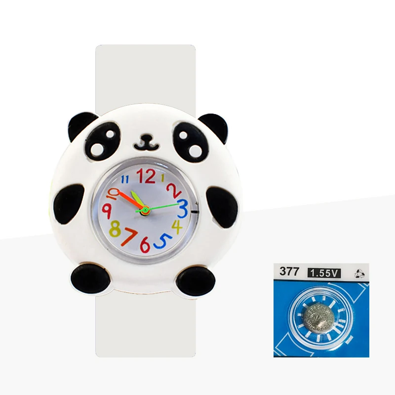 Cartoon Children Watch Baby Learn Time Toy Kids Slap Watches Boys Girls Christmas Gift for Kid Aged 1-15