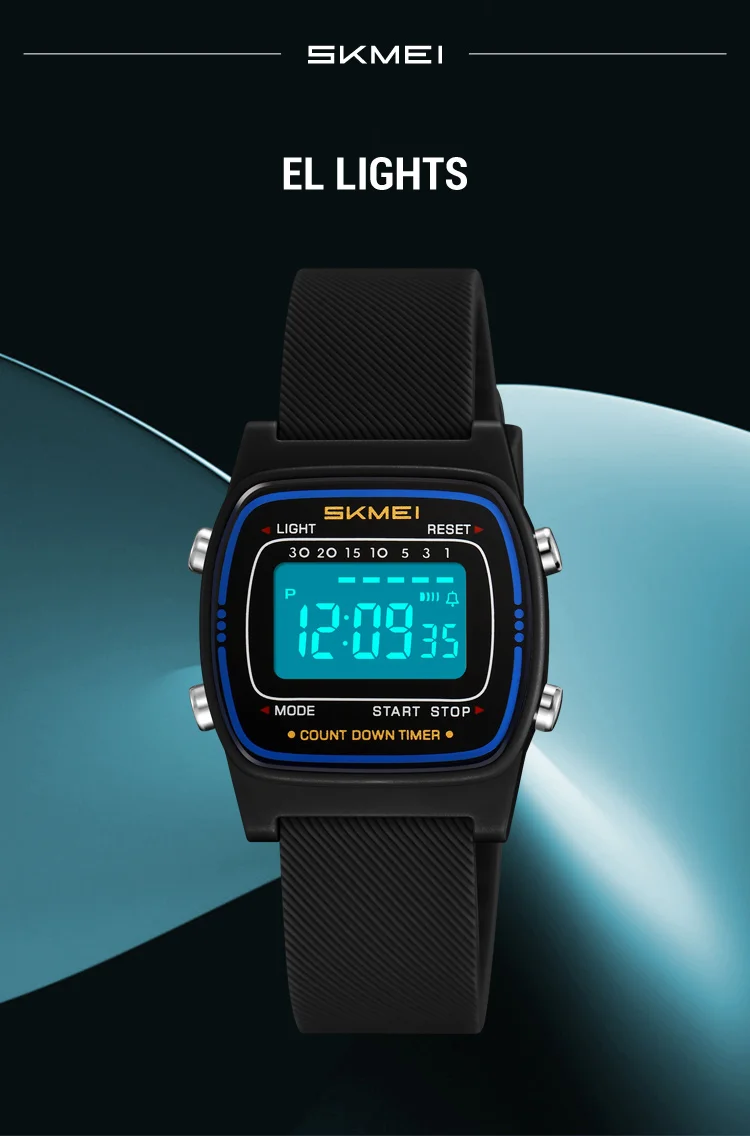 SKMEI 2540 Student Electronic Watch Alarm Clock Calendar 50m Waterproof Bright Light Sport Digital Children's Watch Reloj Niño
