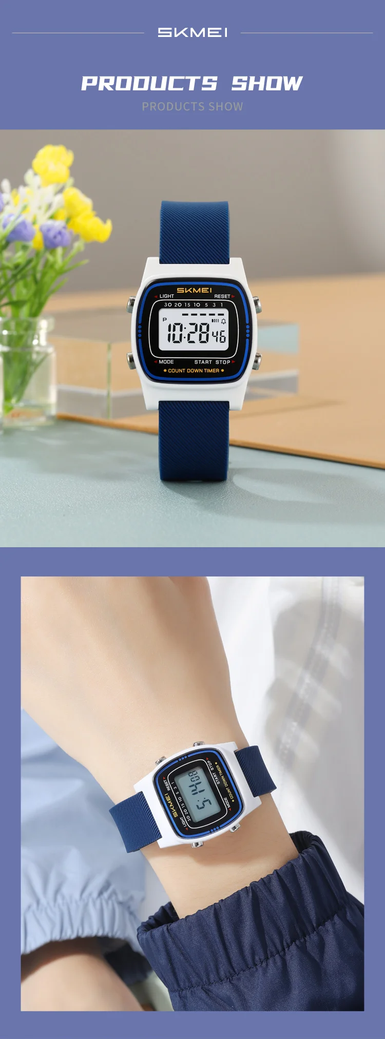 SKMEI 2540 Student Electronic Watch Alarm Clock Calendar 50m Waterproof Bright Light Sport Digital Children's Watch Reloj Niño