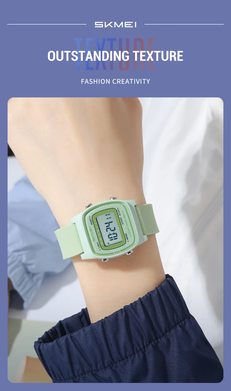SKMEI 2540 Student Electronic Watch Alarm Clock Calendar 50m Waterproof Bright Light Sport Digital Children's Watch Reloj Niño