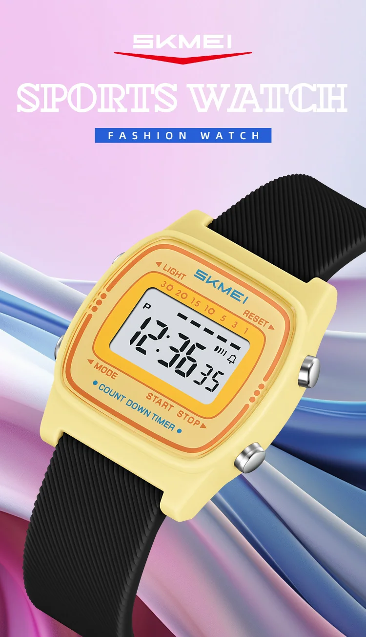SKMEI 2540 Student Electronic Watch Alarm Clock Calendar 50m Waterproof Bright Light Sport Digital Children's Watch Reloj Niño